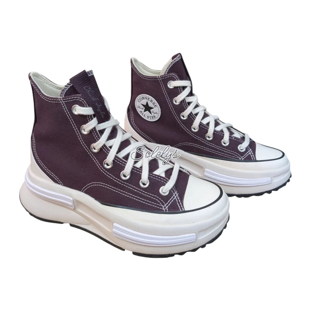 Converse Run Star Legacy CX High Top Black Cherry Platform Sneaker Womens 7.5